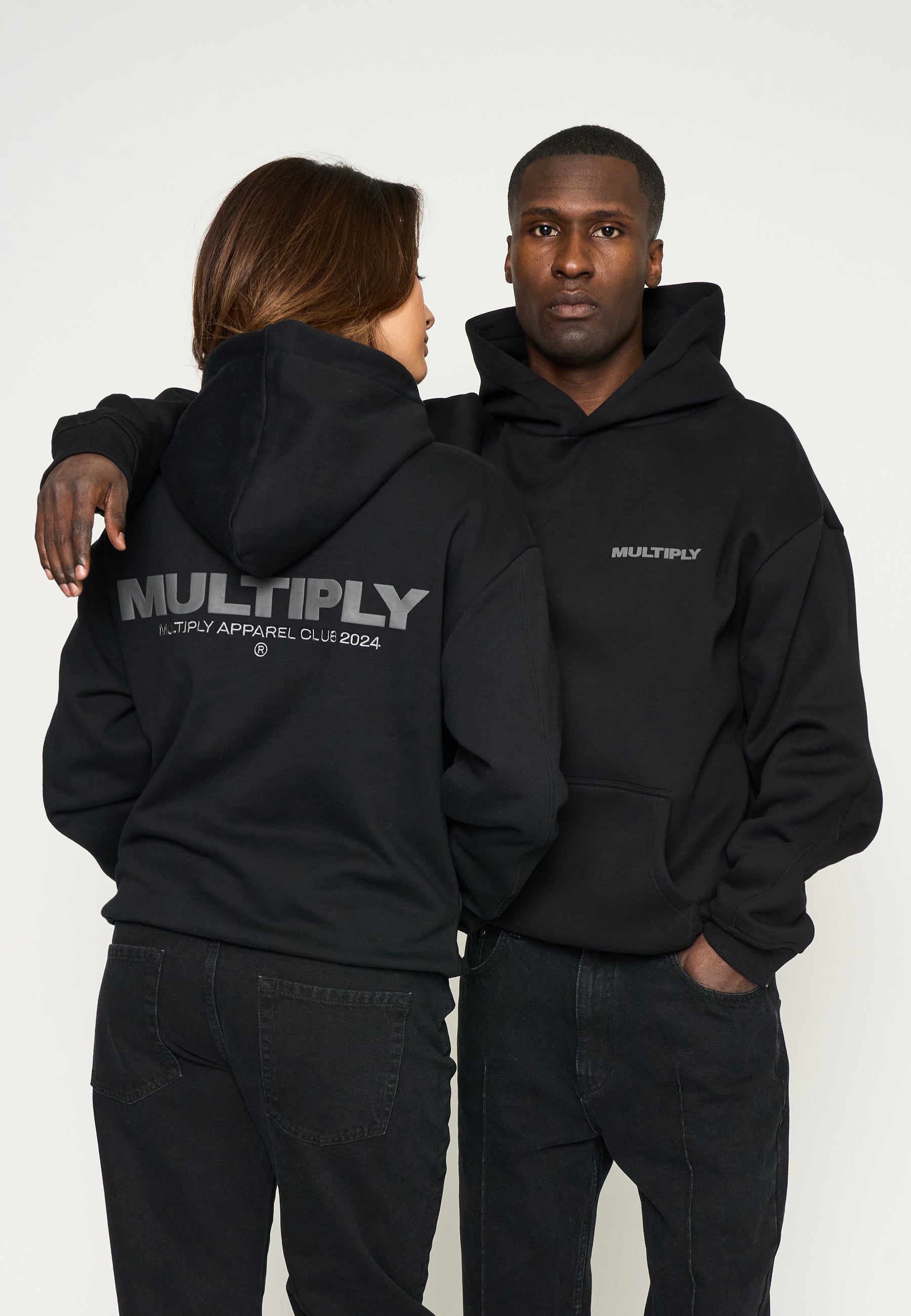 Oversize Hoodie MULTIPLY 2 Black