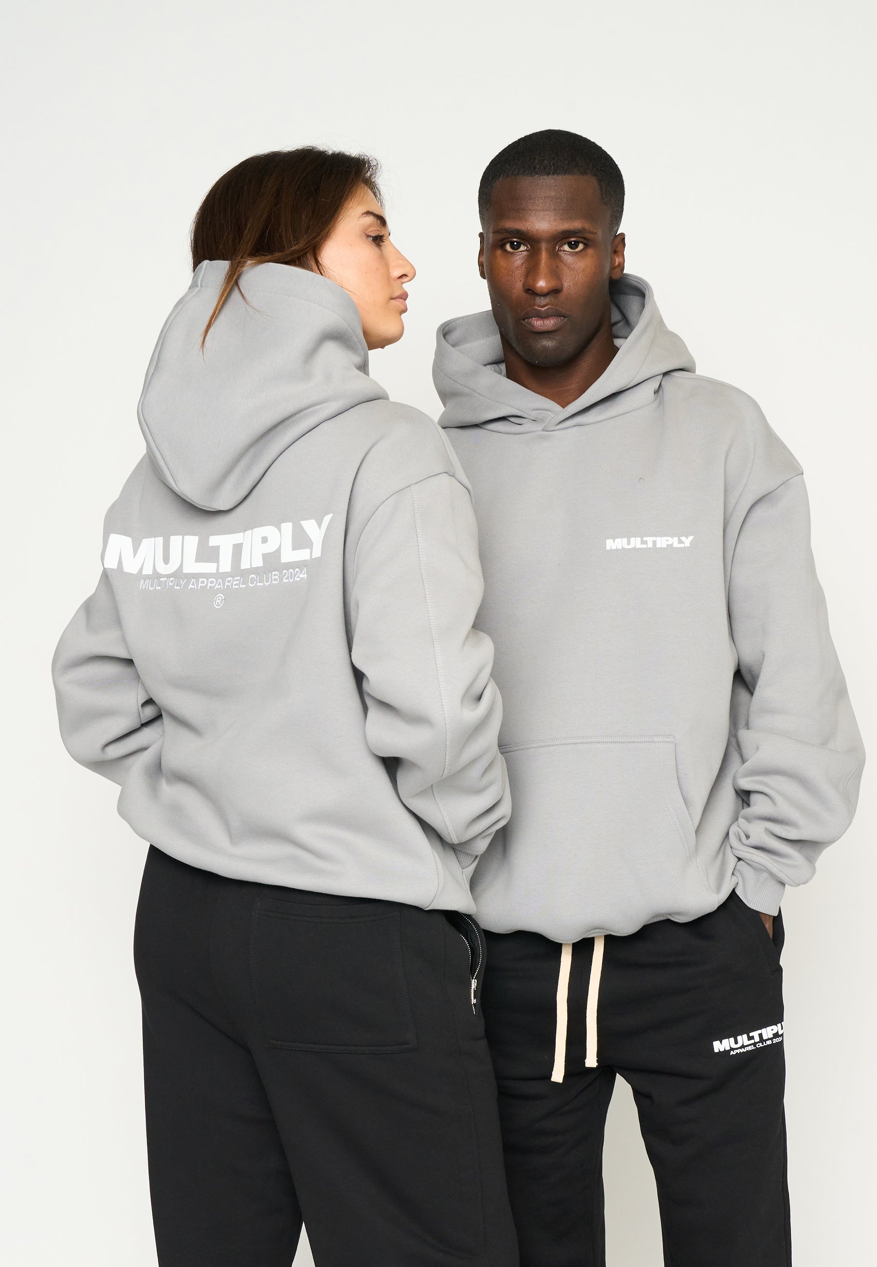 Oversize hoodie MULTIPLY Ultimate Grey