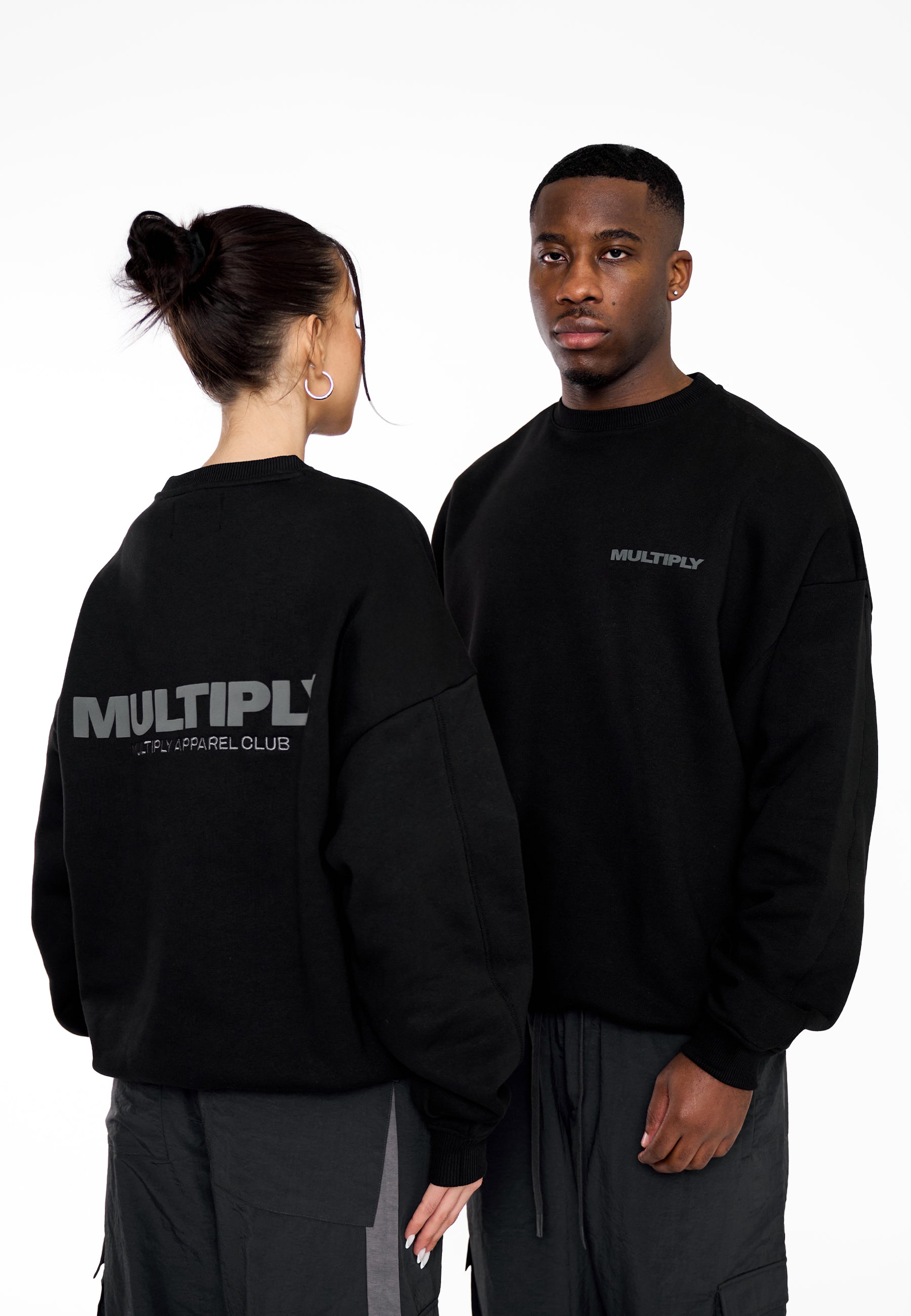 Oversize Sweatshirt MULTIPLY 2 Black