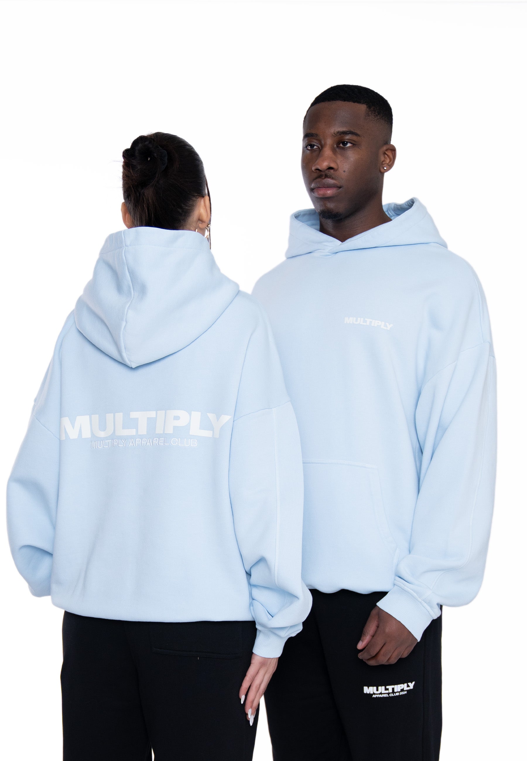 Oversize Hoodie MULTIPLY Babyblau