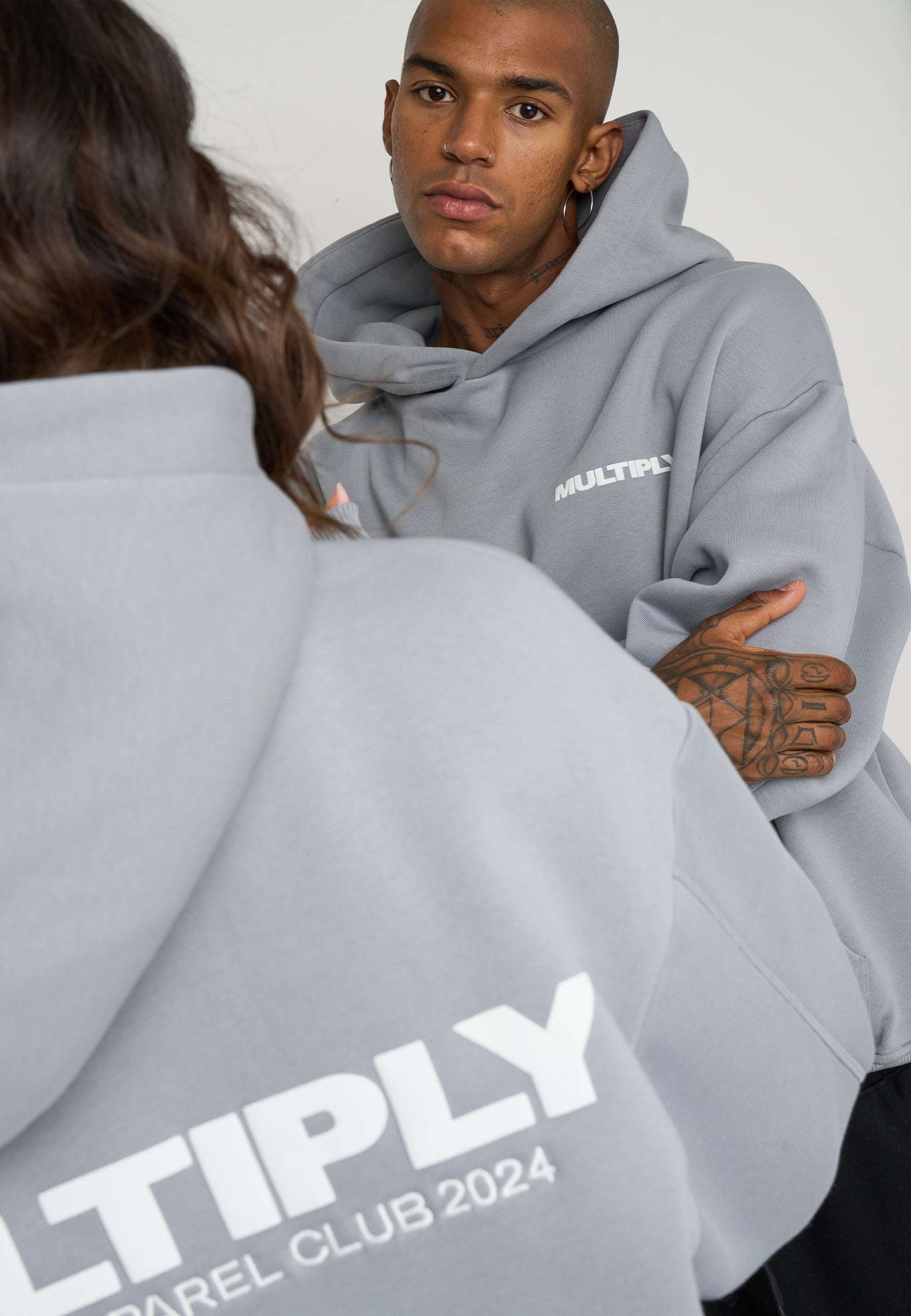 Oversize hoodie MULTIPLY Ultimate Grey