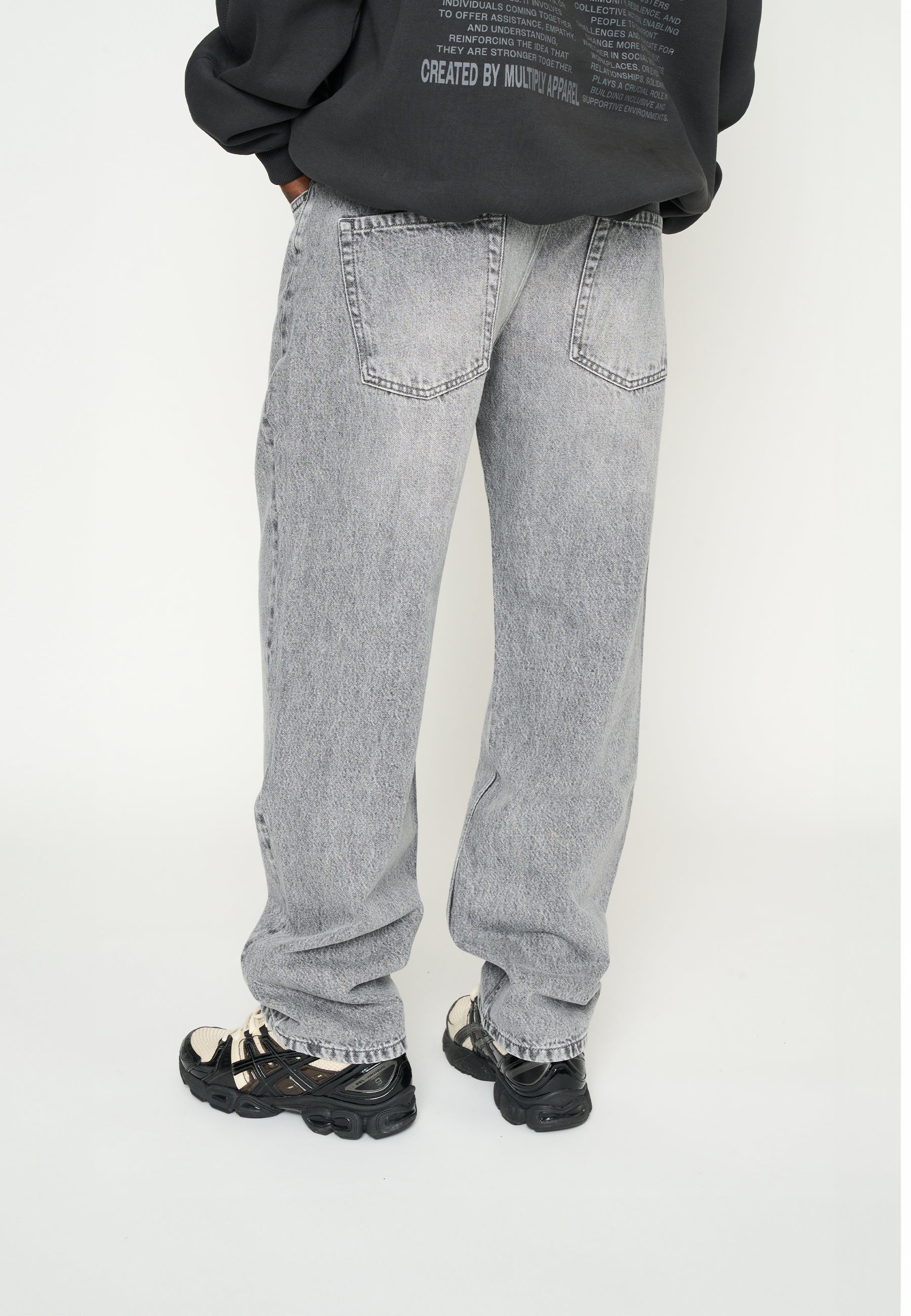 Pleated Denim MULTIPLY Grey