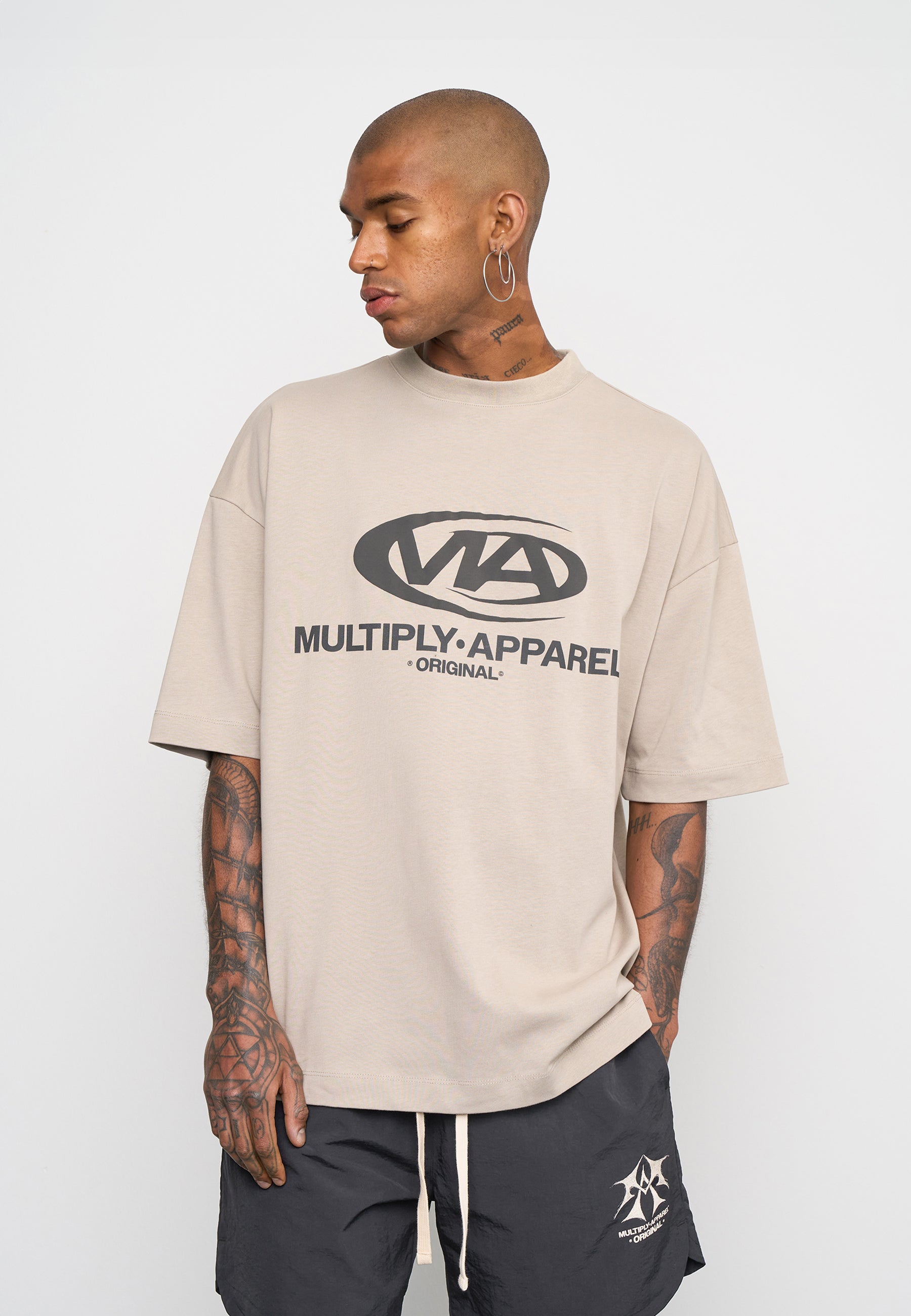 Oversize T-shirt GRIND Vintage Khaki