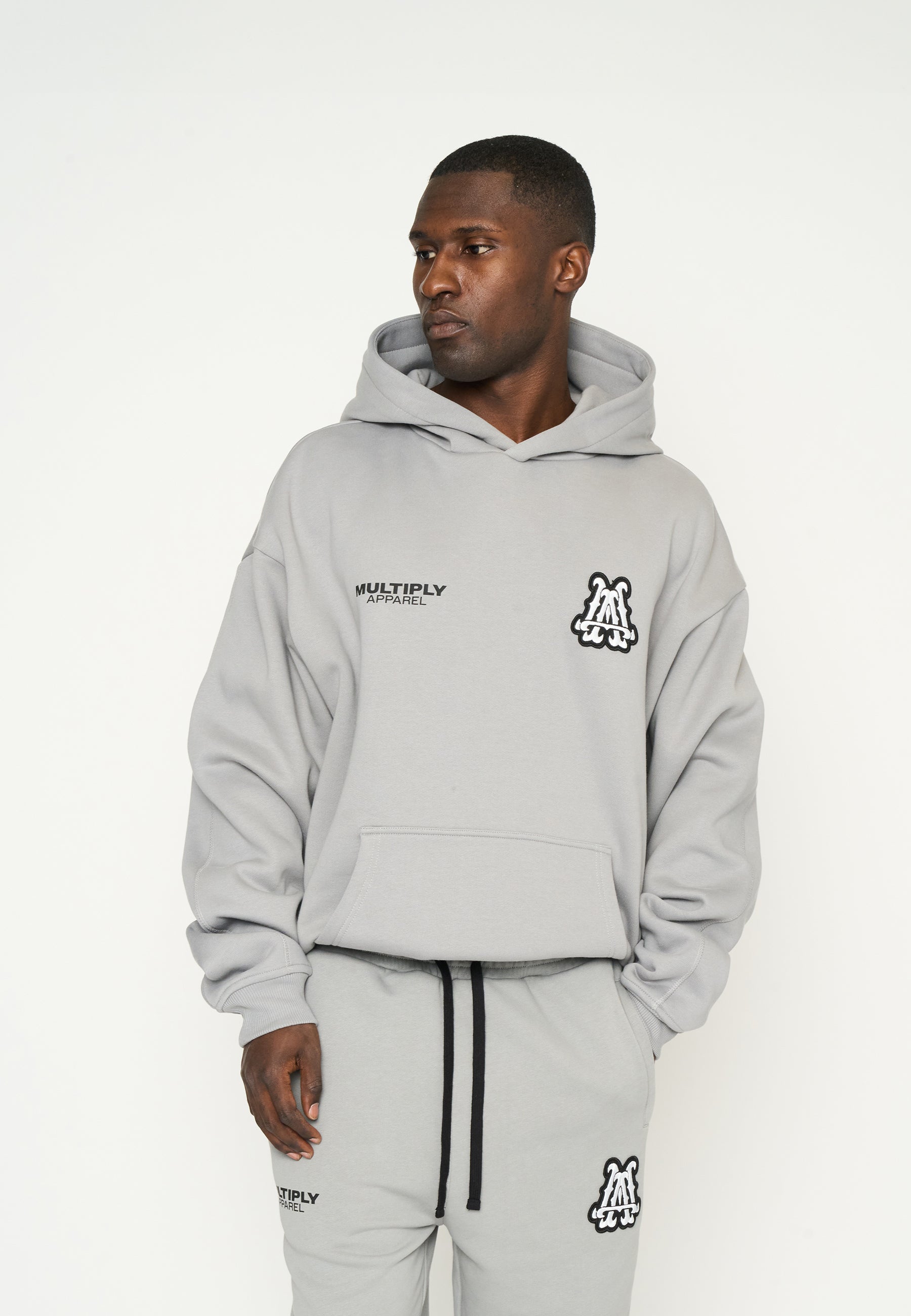 Oversize Hoodie INITIALS Ultimate Grey