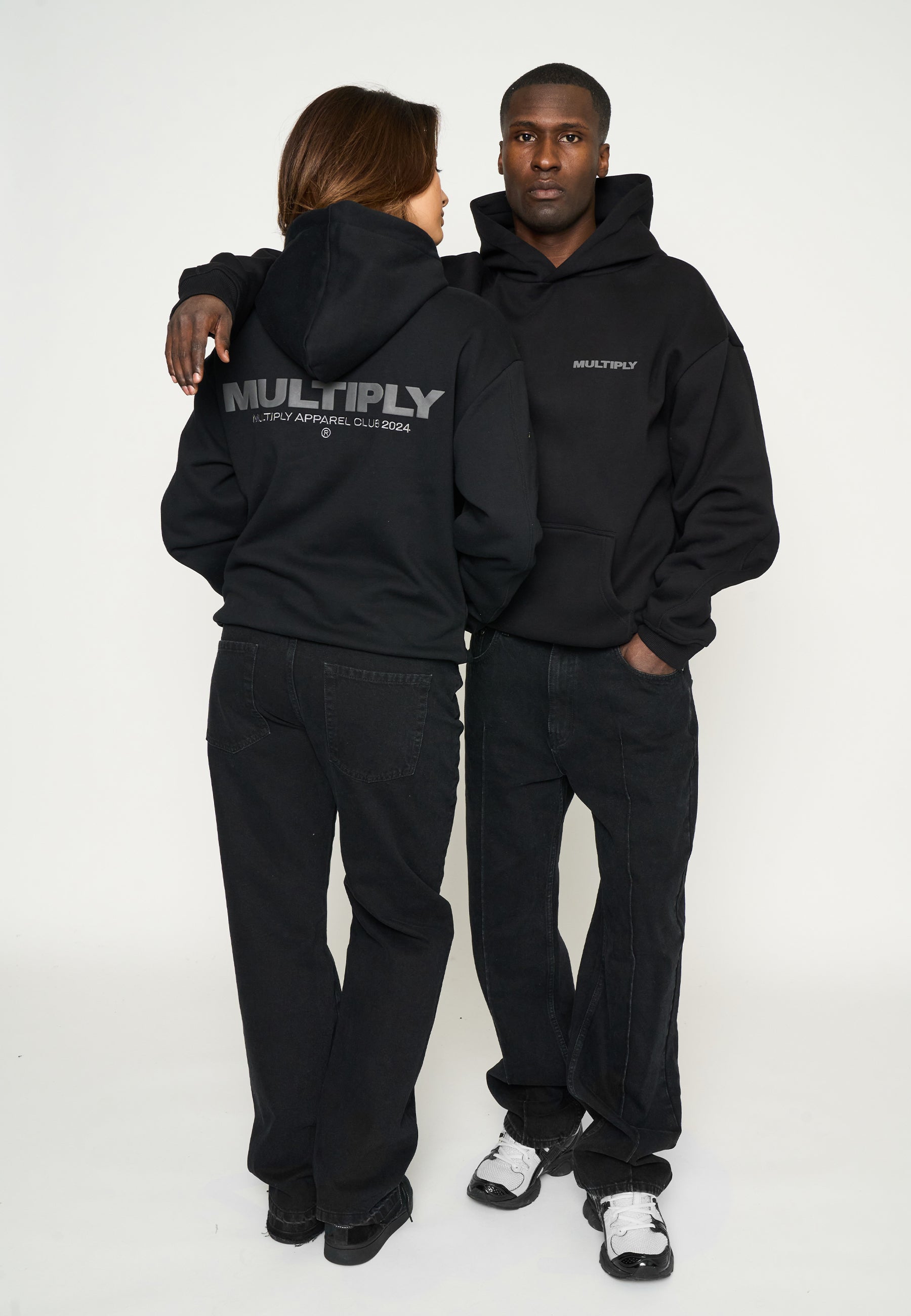 Oversize Hoodie MULTIPLY 2 Black