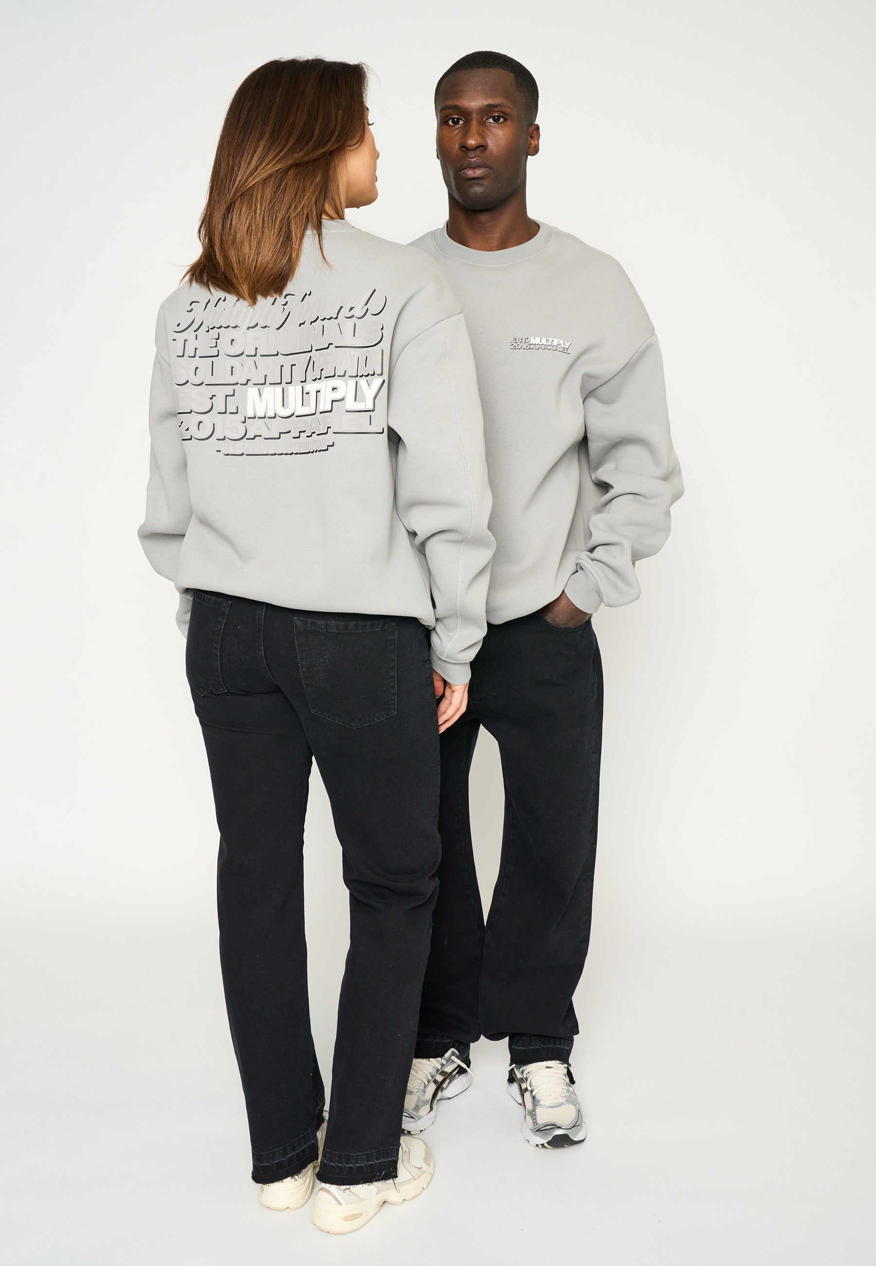 Oversize Sweatshirt COMPASSION Ultimate Grey