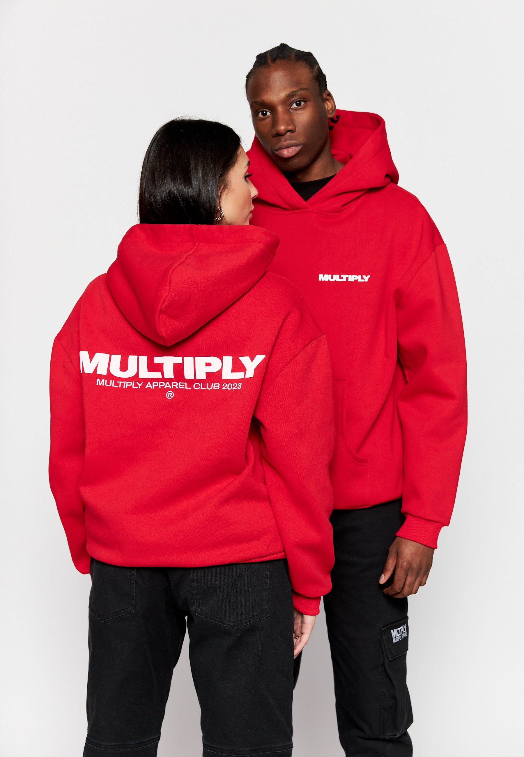 Oversize hoodie MULTIPLY True Red