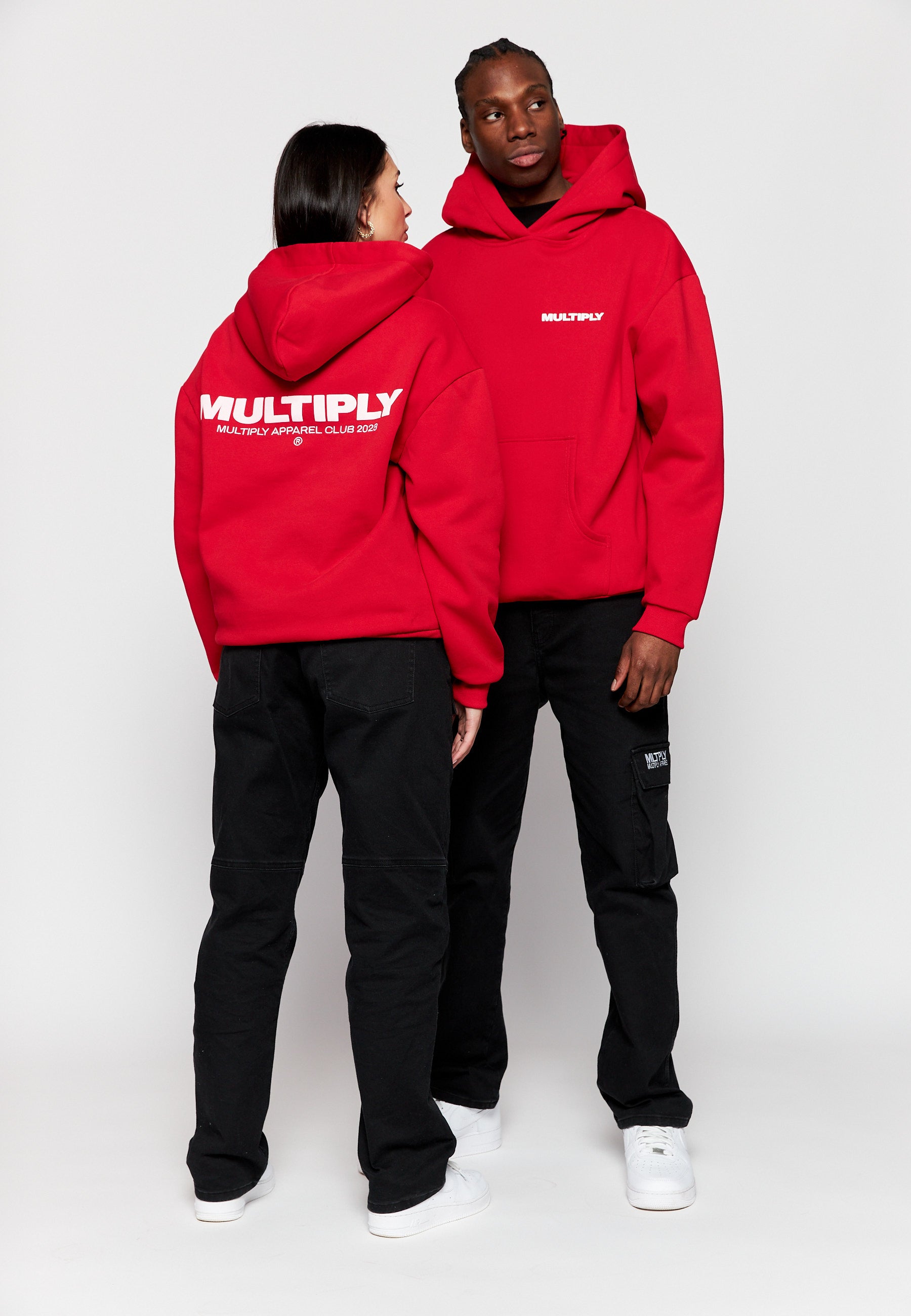 Oversize hoodie MULTIPLY True Red