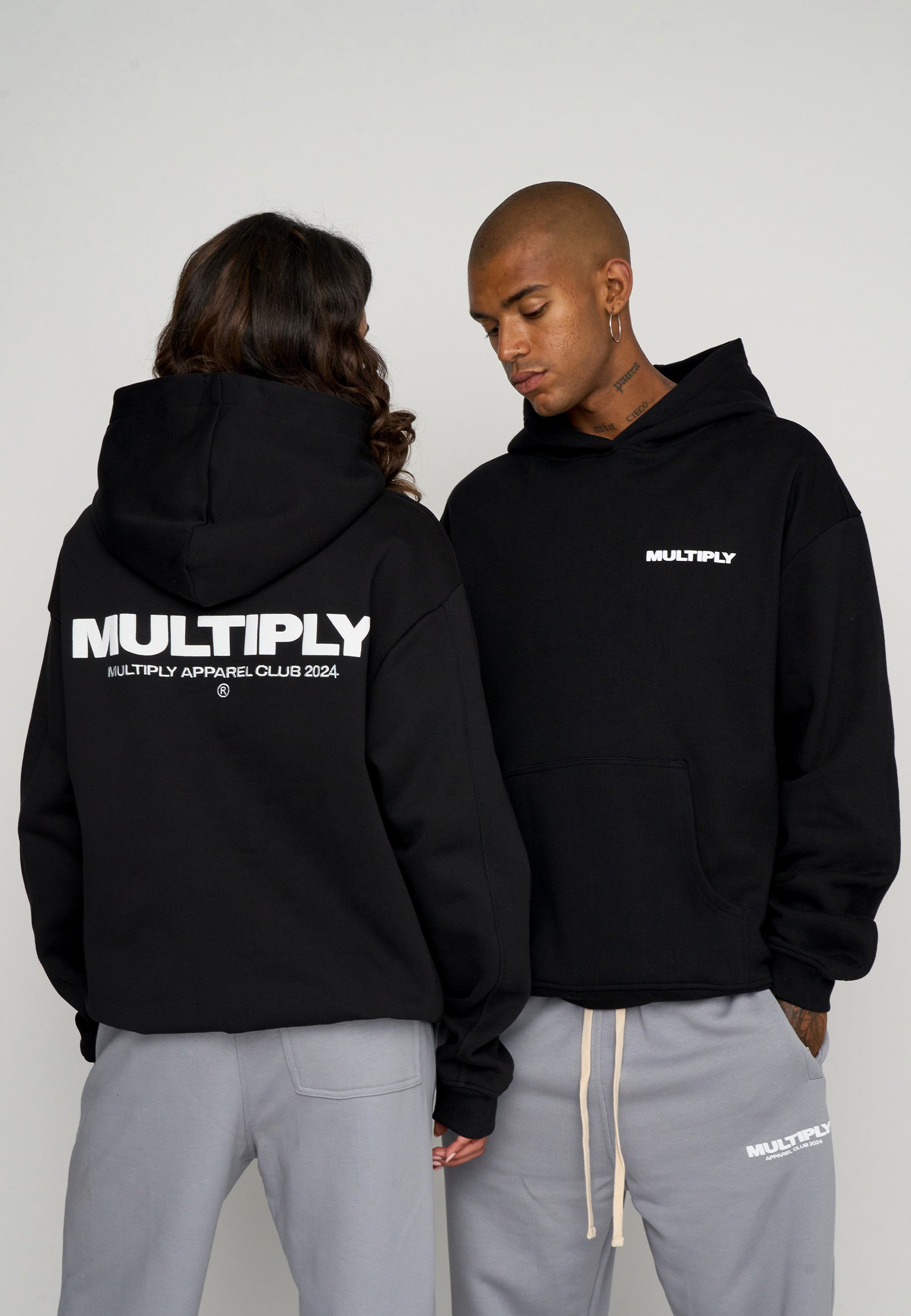 Oversize Hoodie MULTIPLY Black