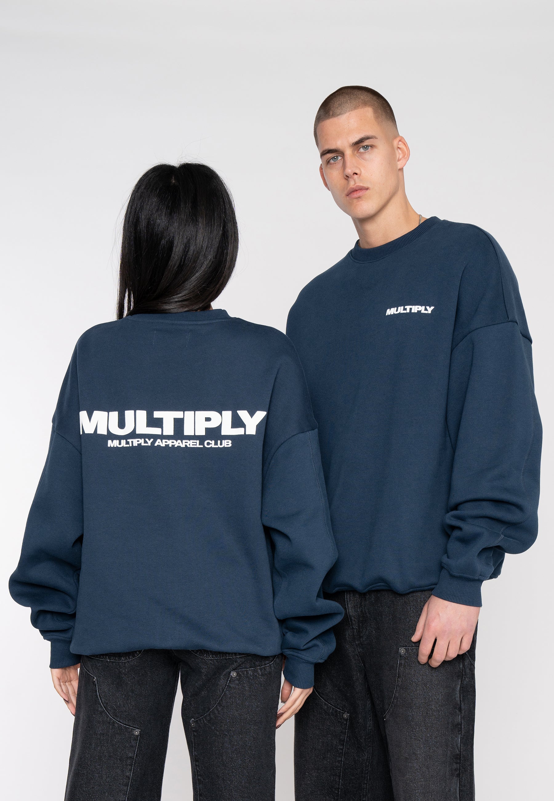 Oversize Sweatshirt MULTIPLY Pageant Blue