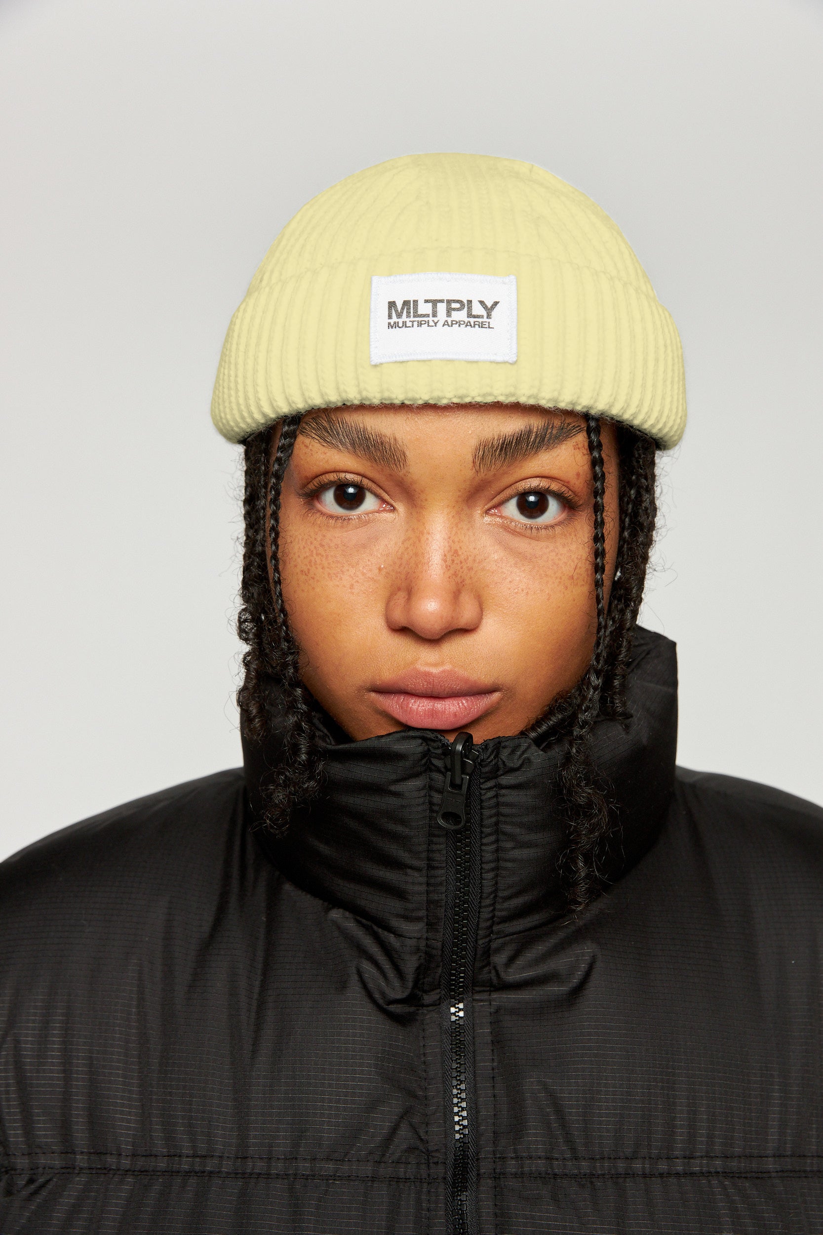 MLTPLY Cloud Dancer beanie