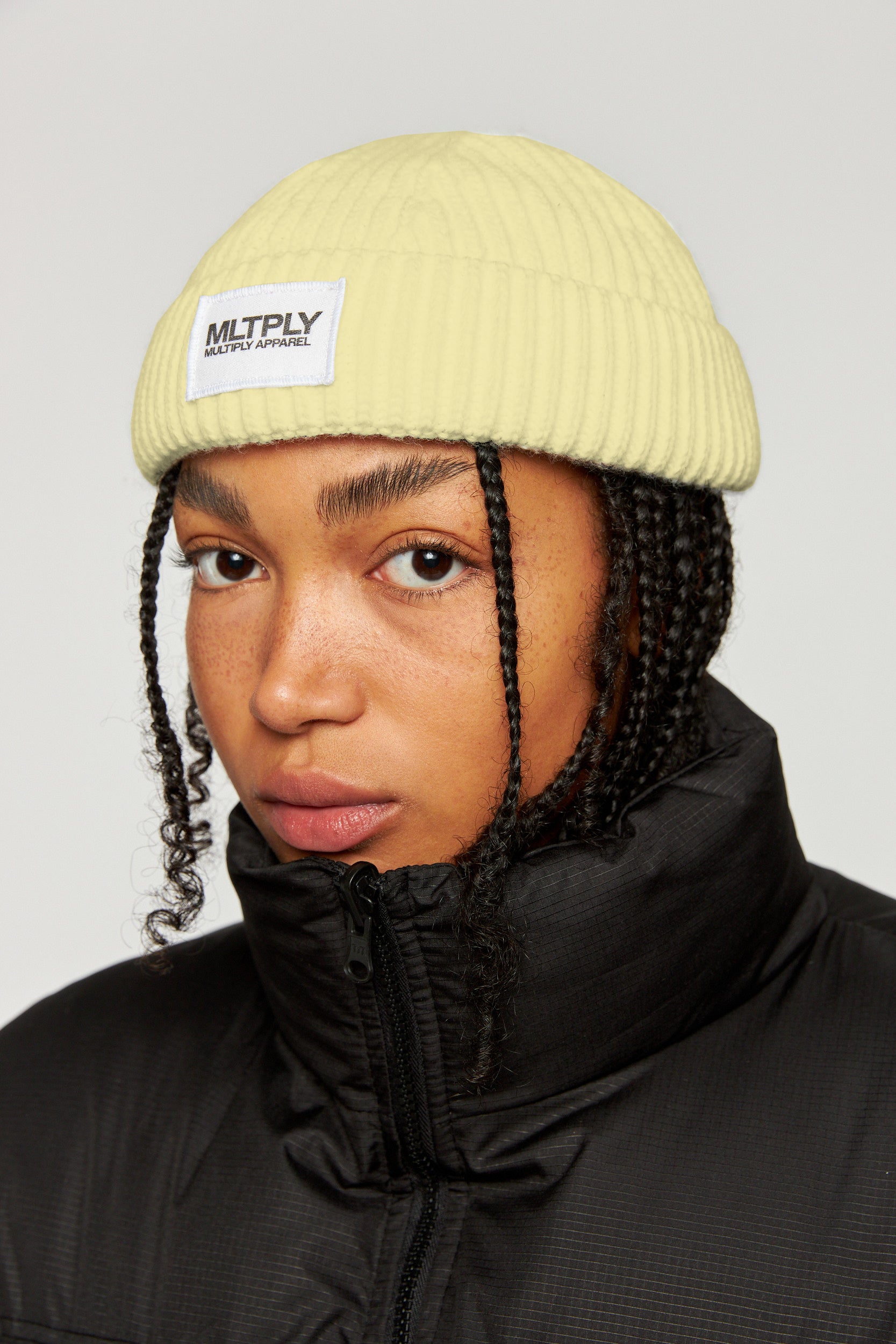 MLTPLY Cloud Dancer beanie